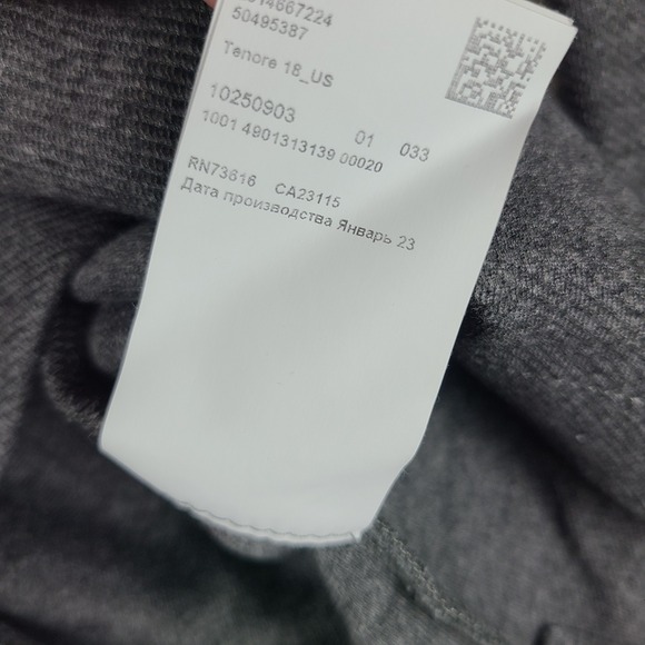 BOSS Sweater Mens Small Gray Slim Fit Quarter Zip Tenore 18 Sweatshirt * - Picture 9 of 16